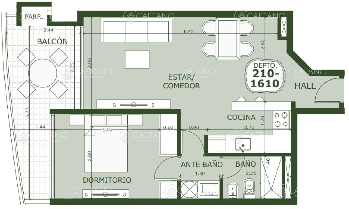 Apartamento en venta 1 dormitorio Punta del Este