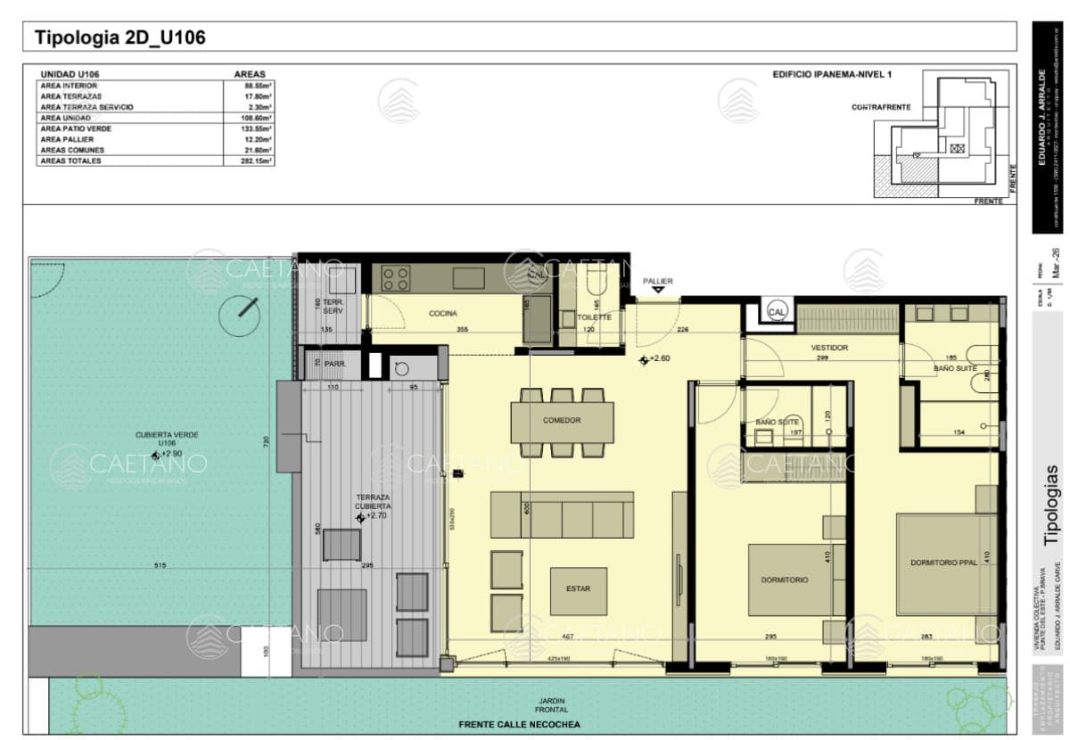 Venta apartamento 2 dormitorios. Playa brava, Punta del Este
