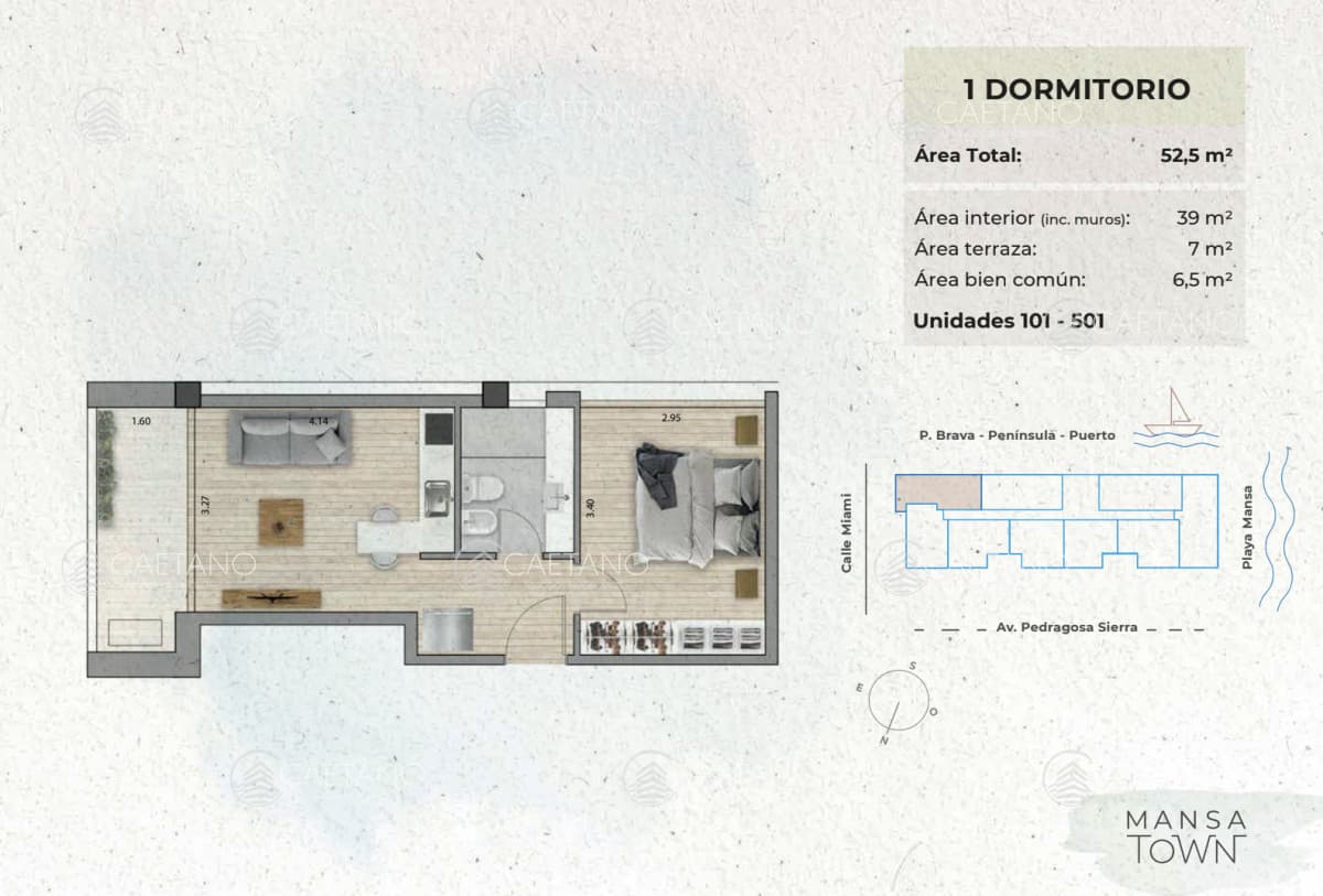 Venta apartamento 1 dormitorio. Playa mansa, Punta del Este. — foto 2