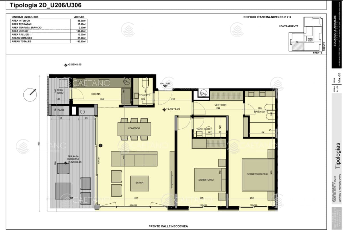 Venta apartamento 2 dormitorios. Playa brava, Punta del Este