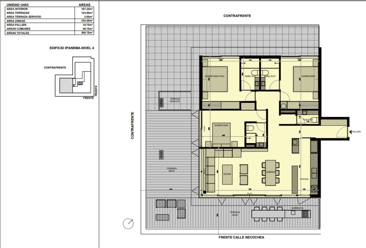 Venta apartamento 3 dormitorios. San Rafael, Punta del Este