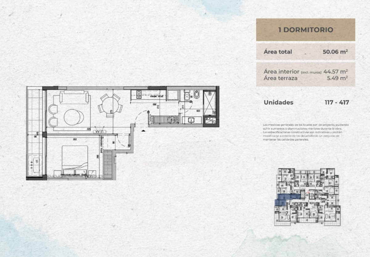 Venta apartamento 1 dormitorio Mood 32, Playa Mansa - Punta del Este